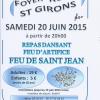 Affiche feu de la st jean 2015