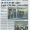 12 octobre 2013 ,inauguration de la 5ème classe