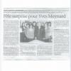 Mars 2008, fête surprise pour les 80 ans d'Yves MEYNARD ancien Maire