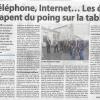 Téléphone internet les élus tapent du poing sur la table