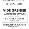 Vide grenier du 13 mai 2018: affiche