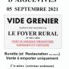 Vide grenier du 5 septembre 2021