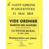 Vide grenier et marché des saveurs du 12 mai 2019